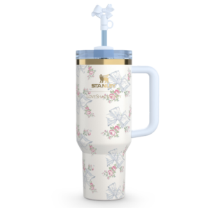 Stanley x Love Shack Fancy Quencher H2.O FlowState™ Tumbler | 40 OZ - ROSA BEAUX BLUE